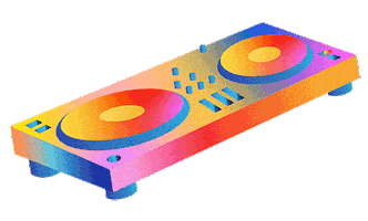 Dj Turntable Sticker