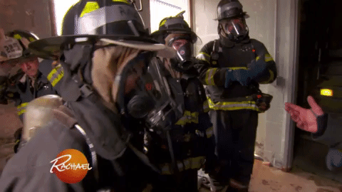 Firefighter GIF by Rachael Ray Show - Find & Share on GIPHY