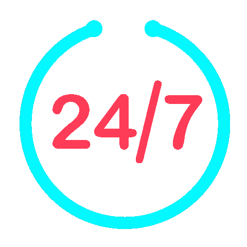 24-Hour Logo Sticker