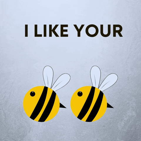 Valentines Bees GIF by Clam River Honey