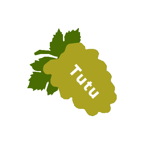 White Grape Fruit Sticker by Tutu Flavors