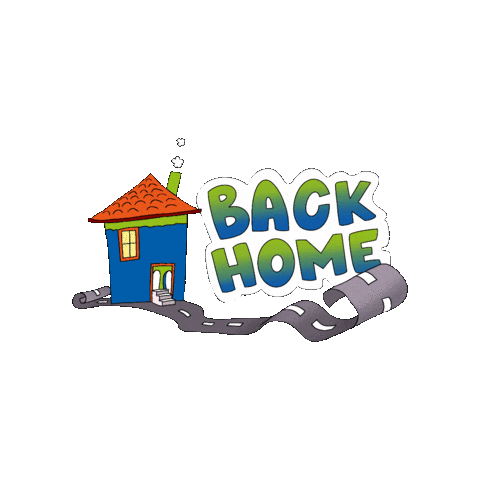 Back Home Sticker by Transpress