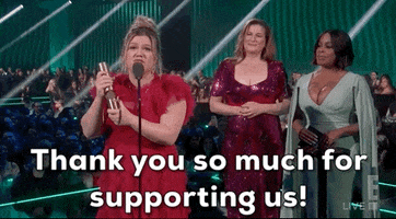 Kelly Clarkson Thank You GIF by NBC