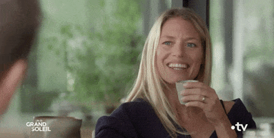 Drink Smile GIF by Un si grand soleil