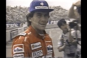 formula 1 wink GIF by Ayrton Senna