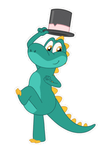 Top Hat Dance Sticker by Mundo Bita