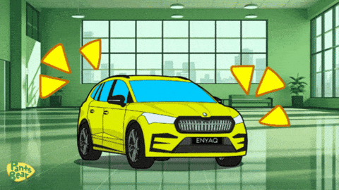 Driving Electric Car GIF