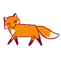 fox zorro Sticker