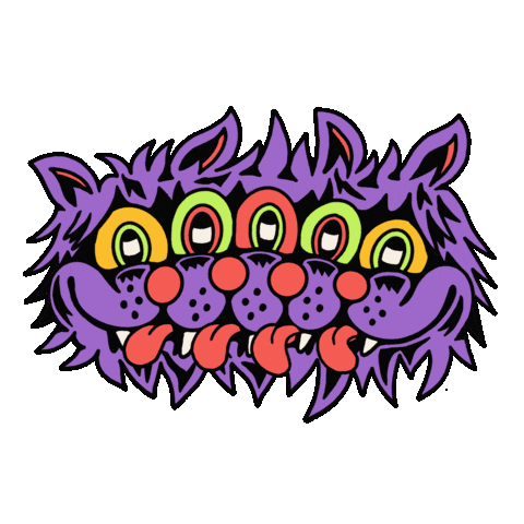 Cat Halloween Sticker by Killer Acid