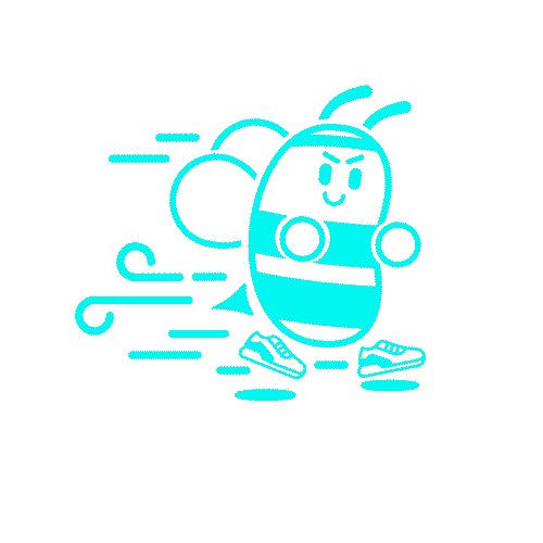 Runner Trail Sticker by Bee Experience Ever