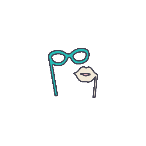 Buddy Blue Photo Booth Sticker