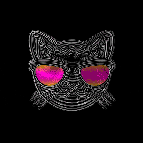 Cat Art GIF by Omer Studios