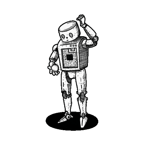 Robot Sticker