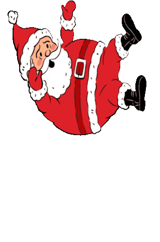 Christmas Santa Sticker by Janney Roofing
