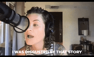 Disgusted Small Talk GIF by WAVE Podcast Network