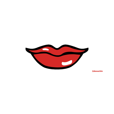 Red Lips Love GIF by da sachin