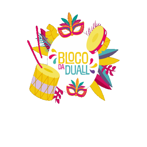 Carnaval Bloco Sticker by Duall Engenharia
