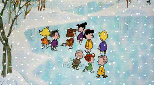 Image result for peanuts snow gif