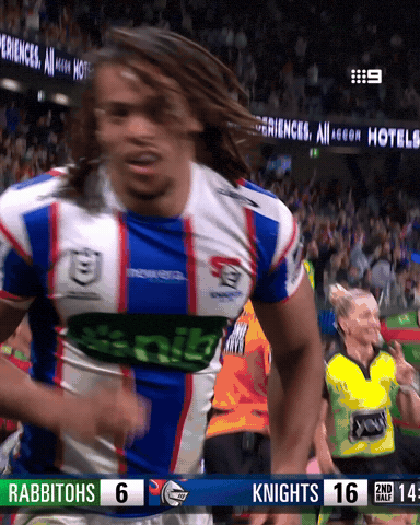 Rugby League Celebration GIF by Newcastle Knights