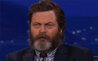 nick offerman smile GIF