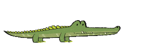 Alligator Hello Sticker