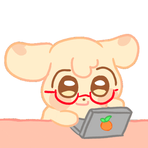 Dog Working Hard Sticker