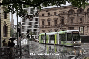 whereiskapa rain melbourne tram melbourne tram GIF