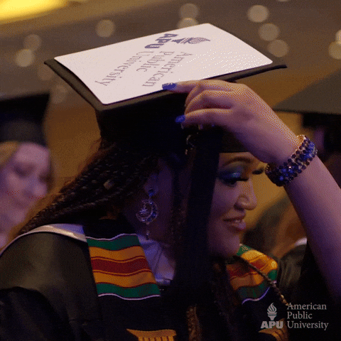 AmericanPublicUniversity graduation 2023 graduate commencement GIF