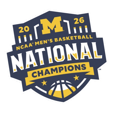 Go Blue Michigan Basketball Sticker by Michigan Athletics