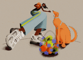 Golparstudio animation dog illustration motion GIF