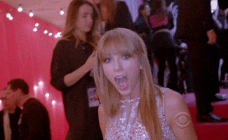 Taylor Swift Shocked animated GIF