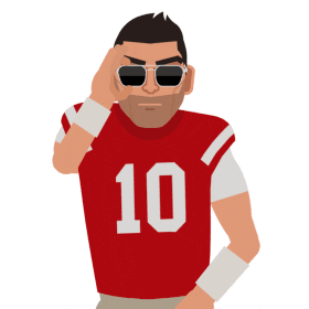 san francisco 49ers wink GIF by SportsManias