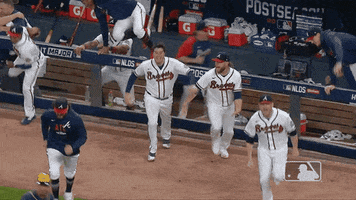 Excited Atlanta Braves GIF by MLB