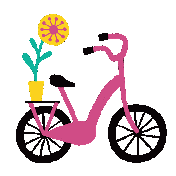 pink bike stickers
