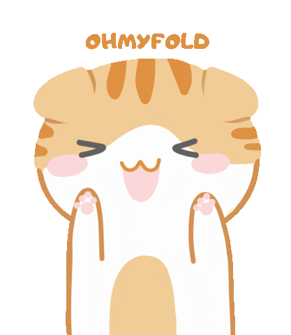 Cats Kiyowo Sticker by OH MY FOLD!