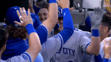 High Five Home Run GIF by Kansas City Royals