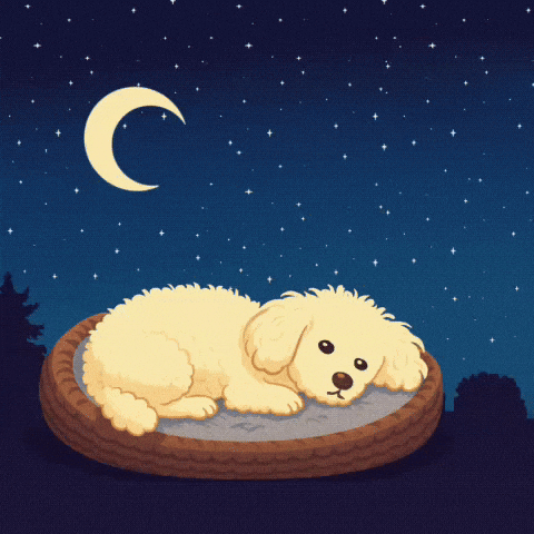 Good Night Dog GIF