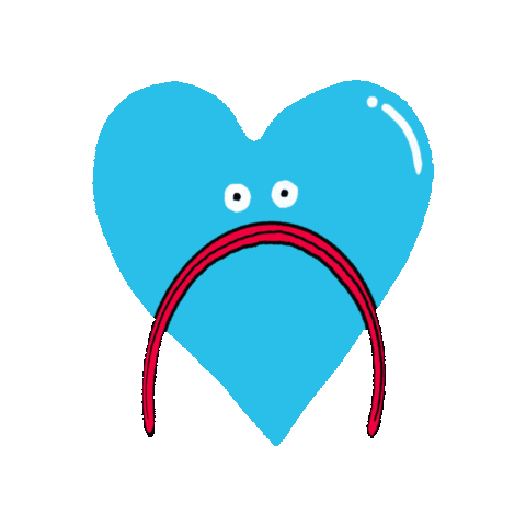 Sad Heart Sticker for iOS & Android | GIPHY