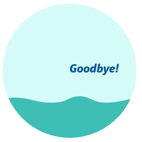 Sea Goodbye Sticker by Quut Toys