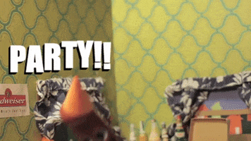 drunk happy birthday GIF