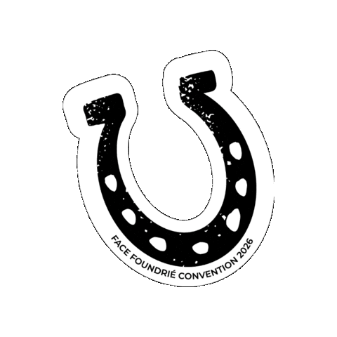 Horseshoe Sticker by facefoundrie