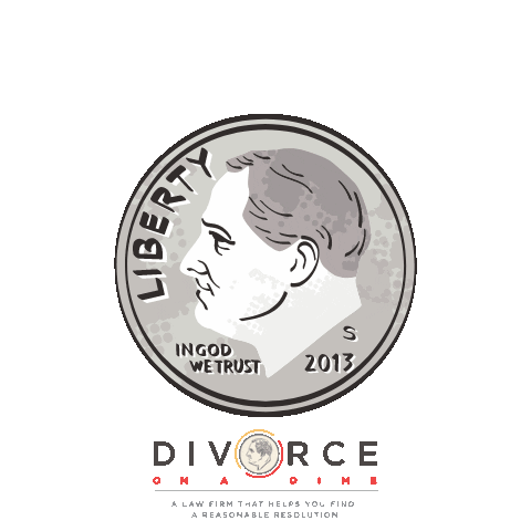 Divorce On A Dime Sticker