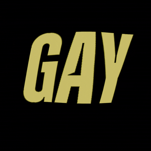Gay Word Art GIF by Kara Zona