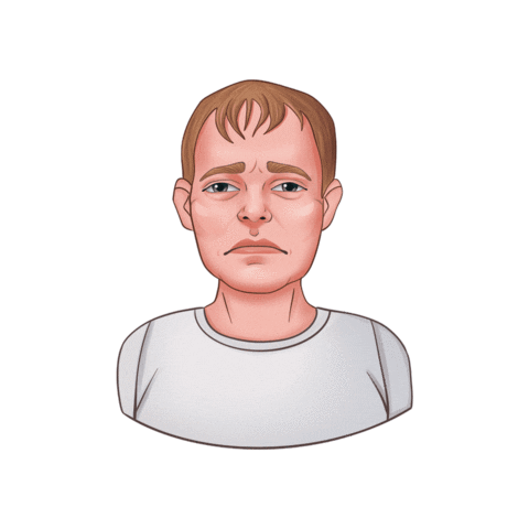 Sad Face Sticker