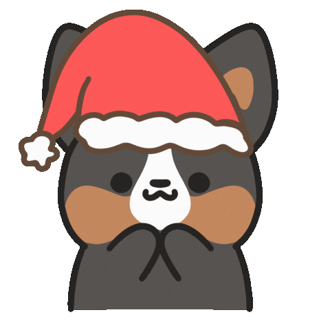 Its Cold Outside Christmas Sticker by corgiyolk