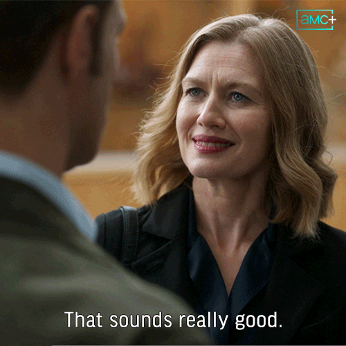 Sounds Good Mireille Enos GIF by AMC Networks