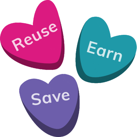 Reuse Save Sticker by Bagboard