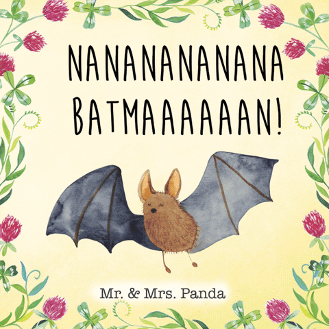 Batman Bats GIF by Mr. & Mrs. Panda