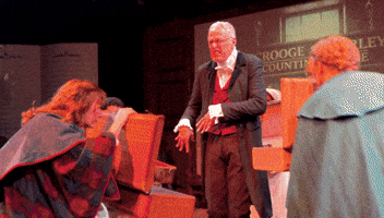 Christmas Holiday Scrooge GIF by Chance Theater