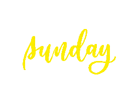 Sunday Calligraphy Sticker